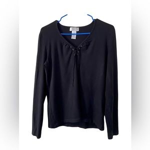 Jones New York Black Top, Large